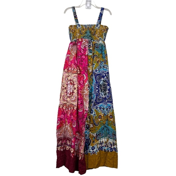 Anthropologie Sleeveless Piper Printed Tropical Wide Leg Jumpsuit - Picture 3 of 7